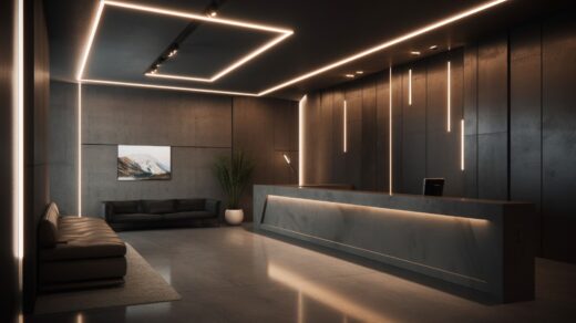 Apartment with modern design and elegance lightning