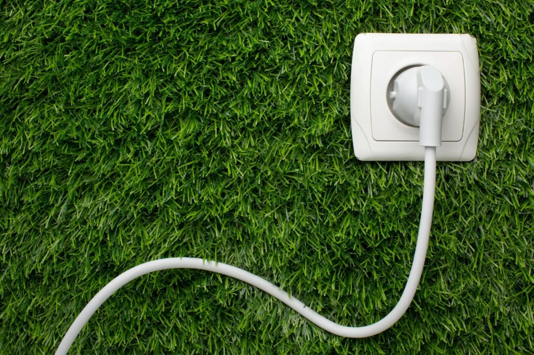 Close up of socket on grass
